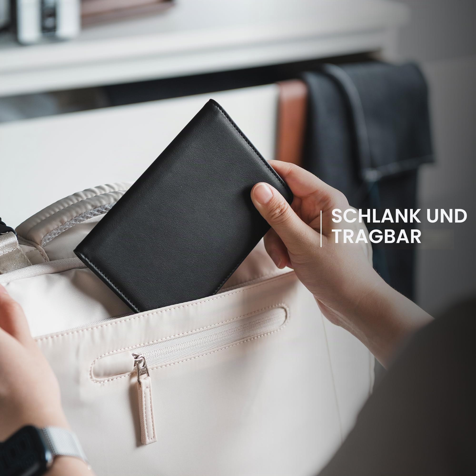 vulkit-passport-card-holder-reisepassh-lle-schwarz-airtag-rfid image 6