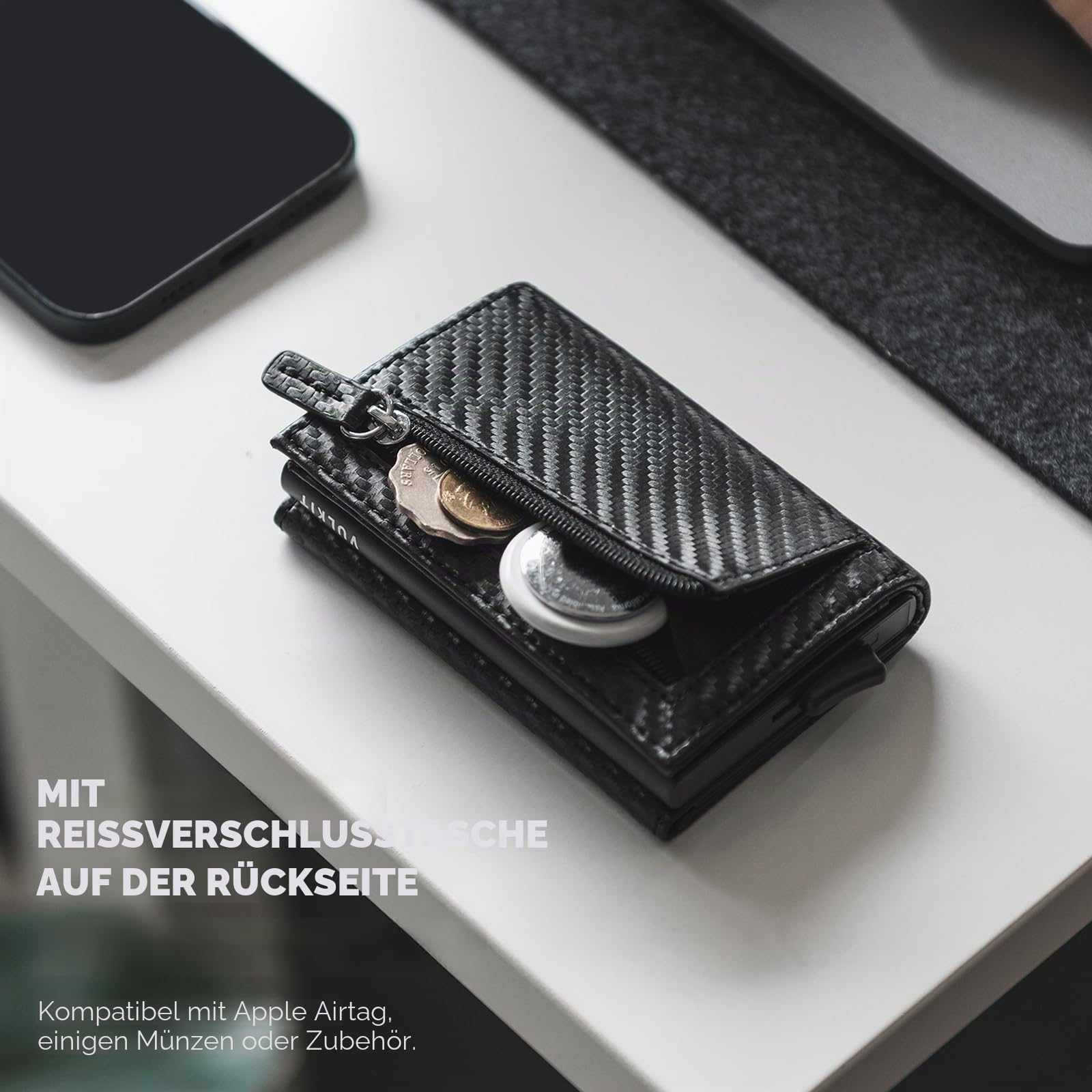 vulkit-leather-pop-up-wallet-kartenetui-carbon-schwarz-rfid image 5