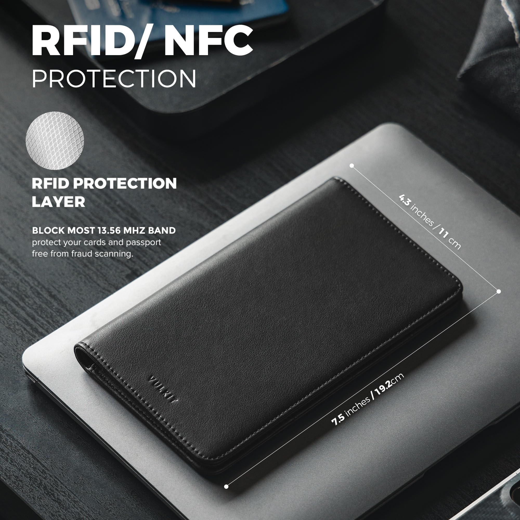 vulkit-passport-card-holder-reisepassh-lle-schwarz-rfid image 3