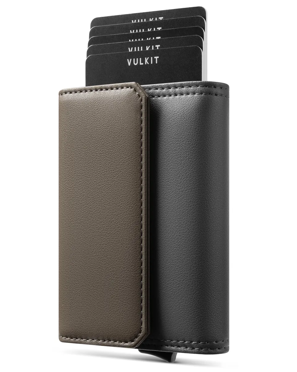 vulkit-leather-pop-up-kartenetui-grau-gr-n-10-karten-rfid image 1