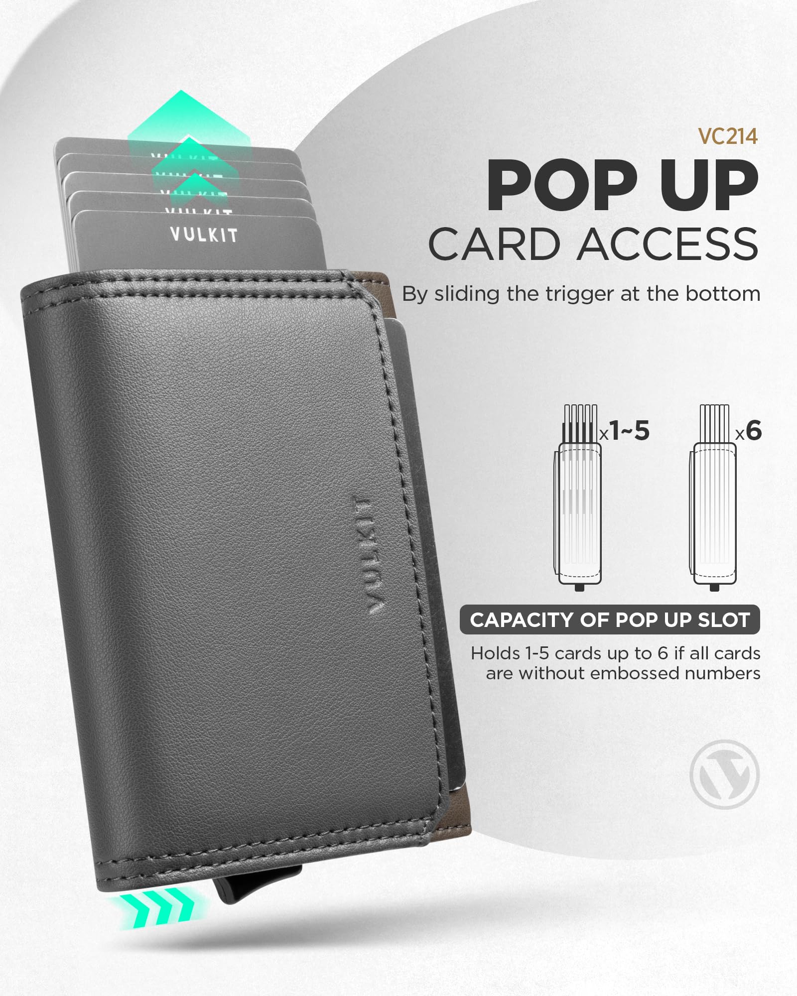 vulkit-leather-pop-up-kartenetui-grau-gr-n-10-karten-rfid image 2