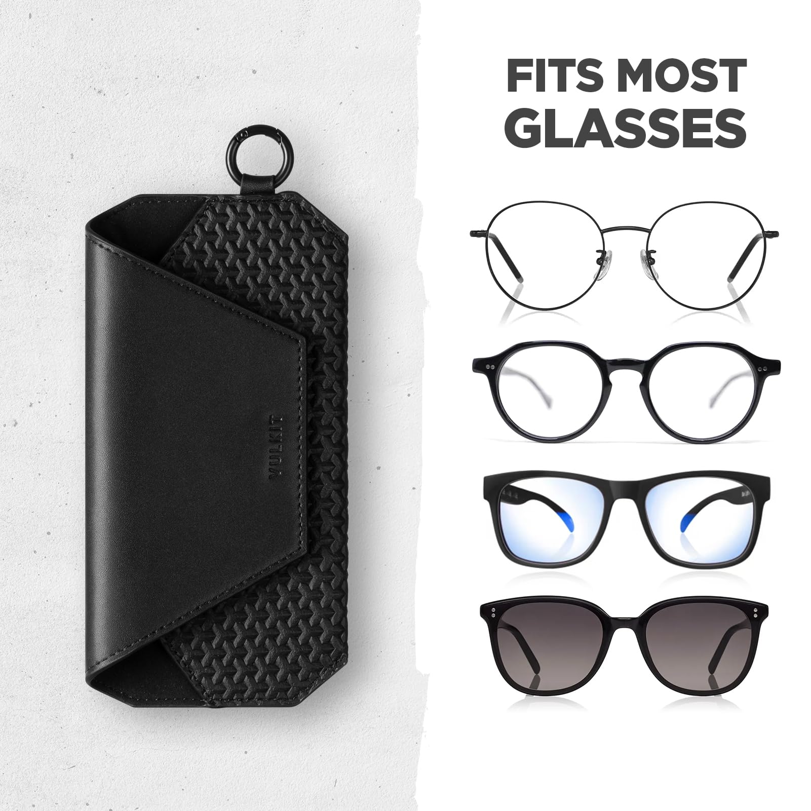 vulkit-brillenetui-schwarz-schlankes-etui-f-r-brille-sonnenbrille image 4