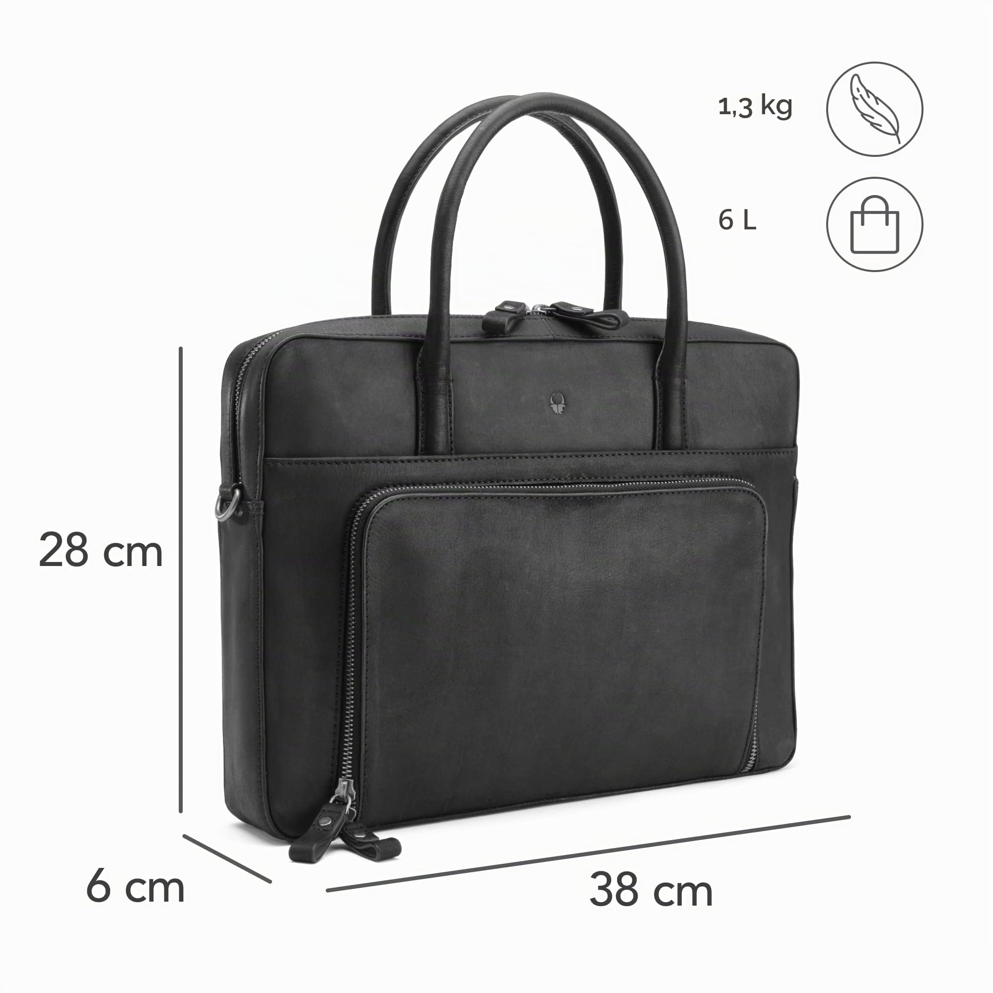 donbolso-nizza-laptoptasche-leder-14-zoll-vintage-schwarz-umh-nge image 5