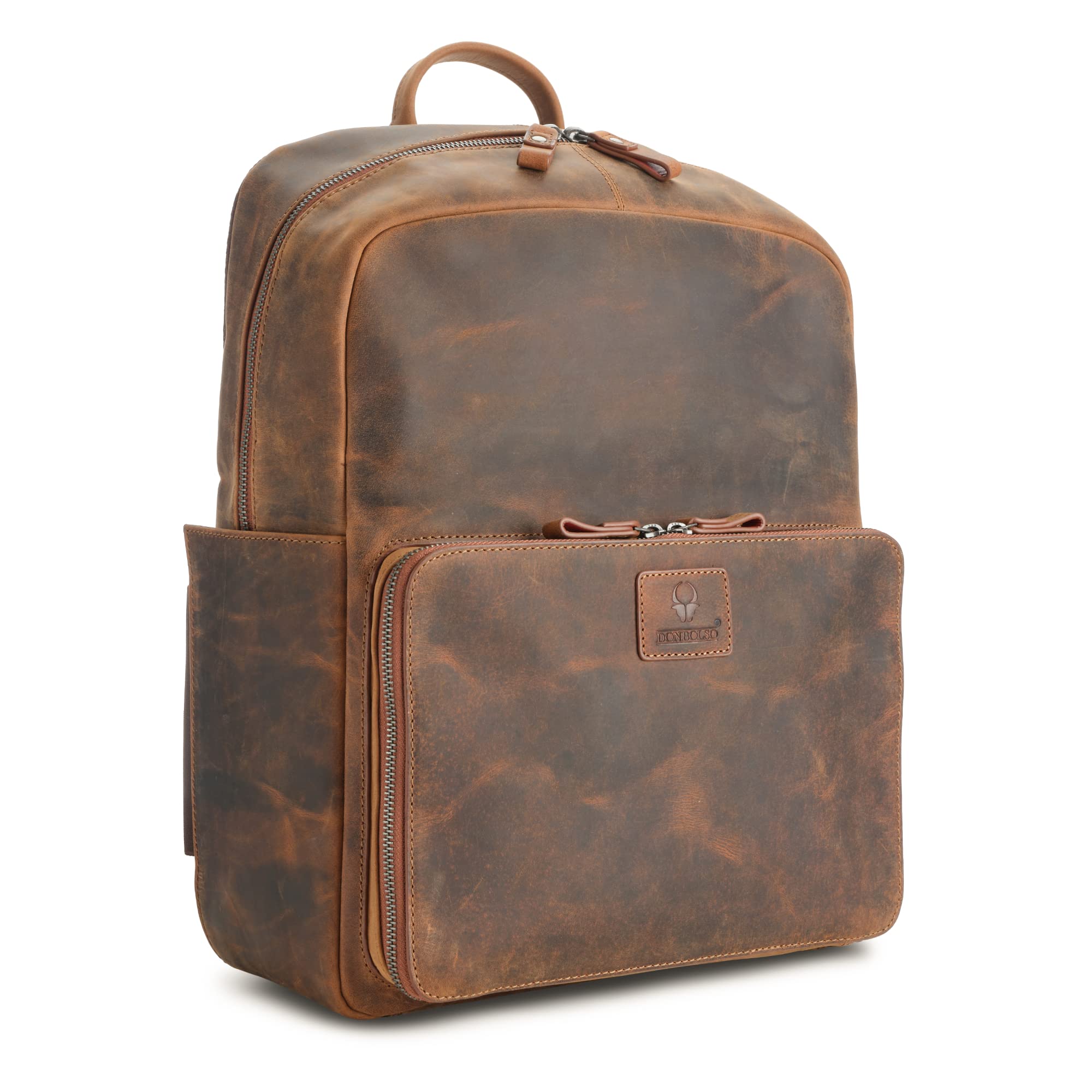 donbolso-tokio-rucksack-leder-vintage-braun-laptop image 1