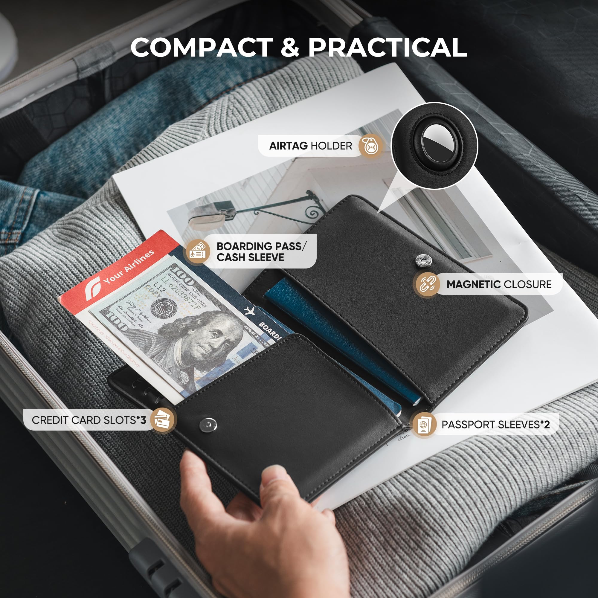 vulkit-passport-card-holder-reisepassh-lle-schwarz-airtag-rfid image 3