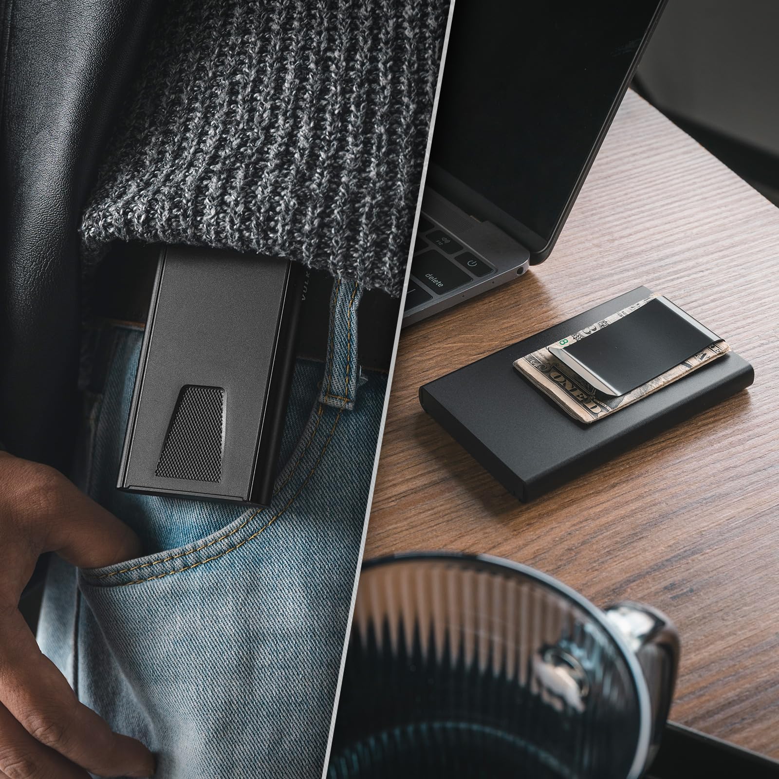 vulkit-aluminium-pop-up-kartenetui-rfid-wallet-schwarz image 5