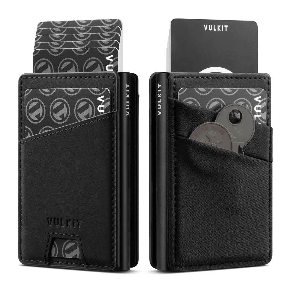 vulkit-leder-pop-up-kartenetui-rfid-wallet-schwarz-8-karten image 1