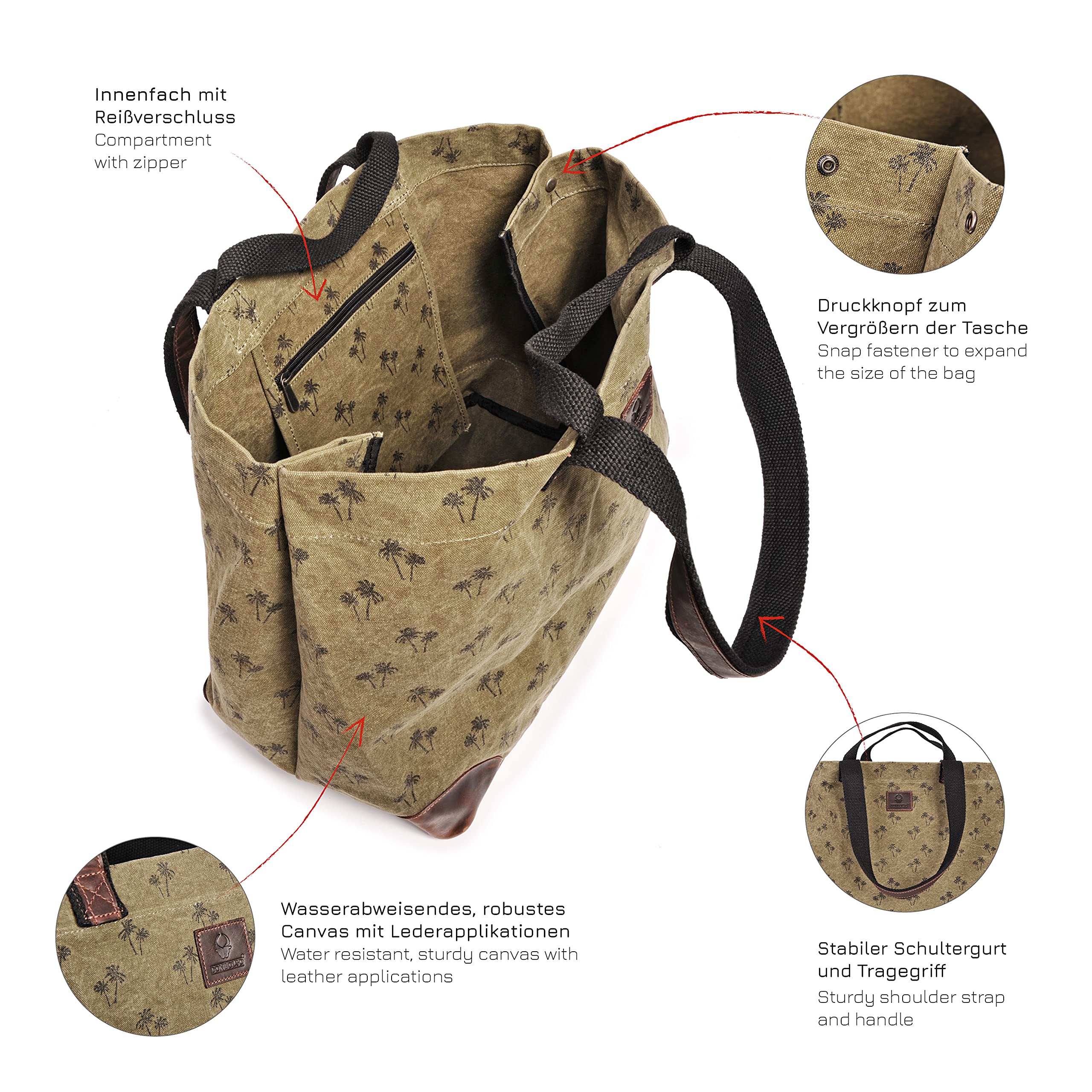 donbolso-athen-shopper-canvas-leder-xxl-strandtasche image 3