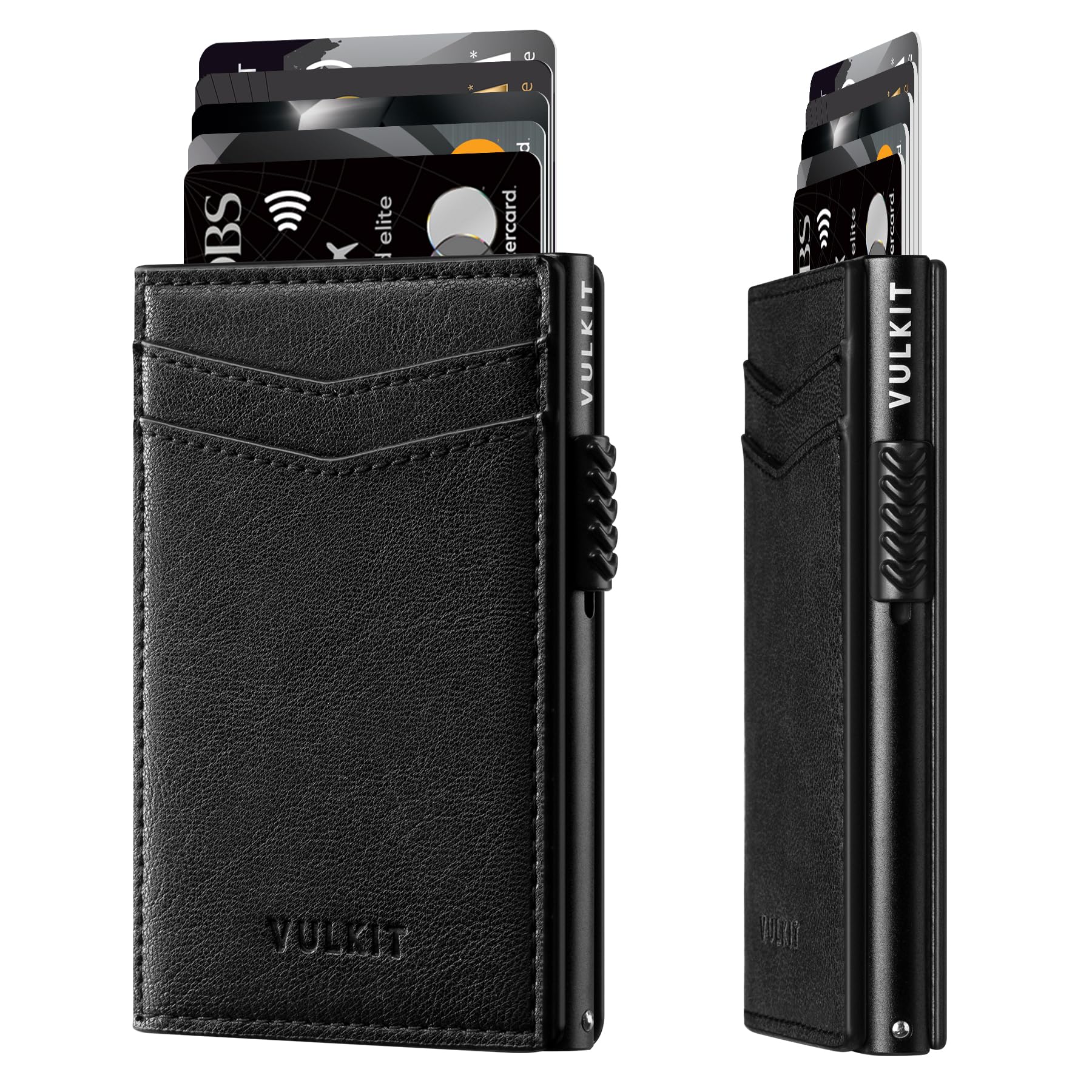 vulkit-bussiness-cards-wallet-vc301-kreditkartenetui-leder-schwarz-rfid image 1