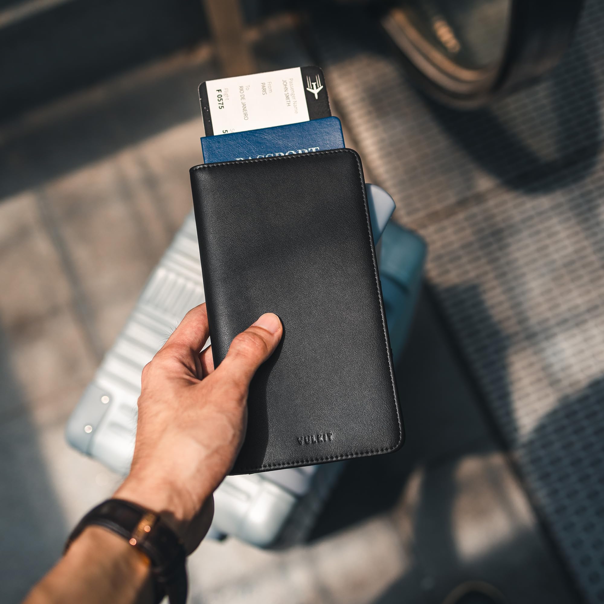 vulkit-passport-card-holder-reisepassh-lle-schwarz-rfid image 6