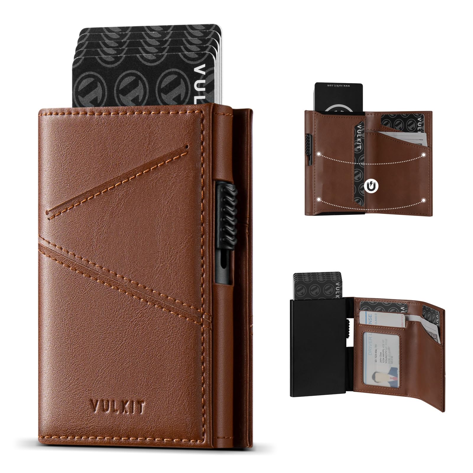 vulkit-trifold-wallet-geldb-rse-gr-n-leder-rfid-10-karten image 8