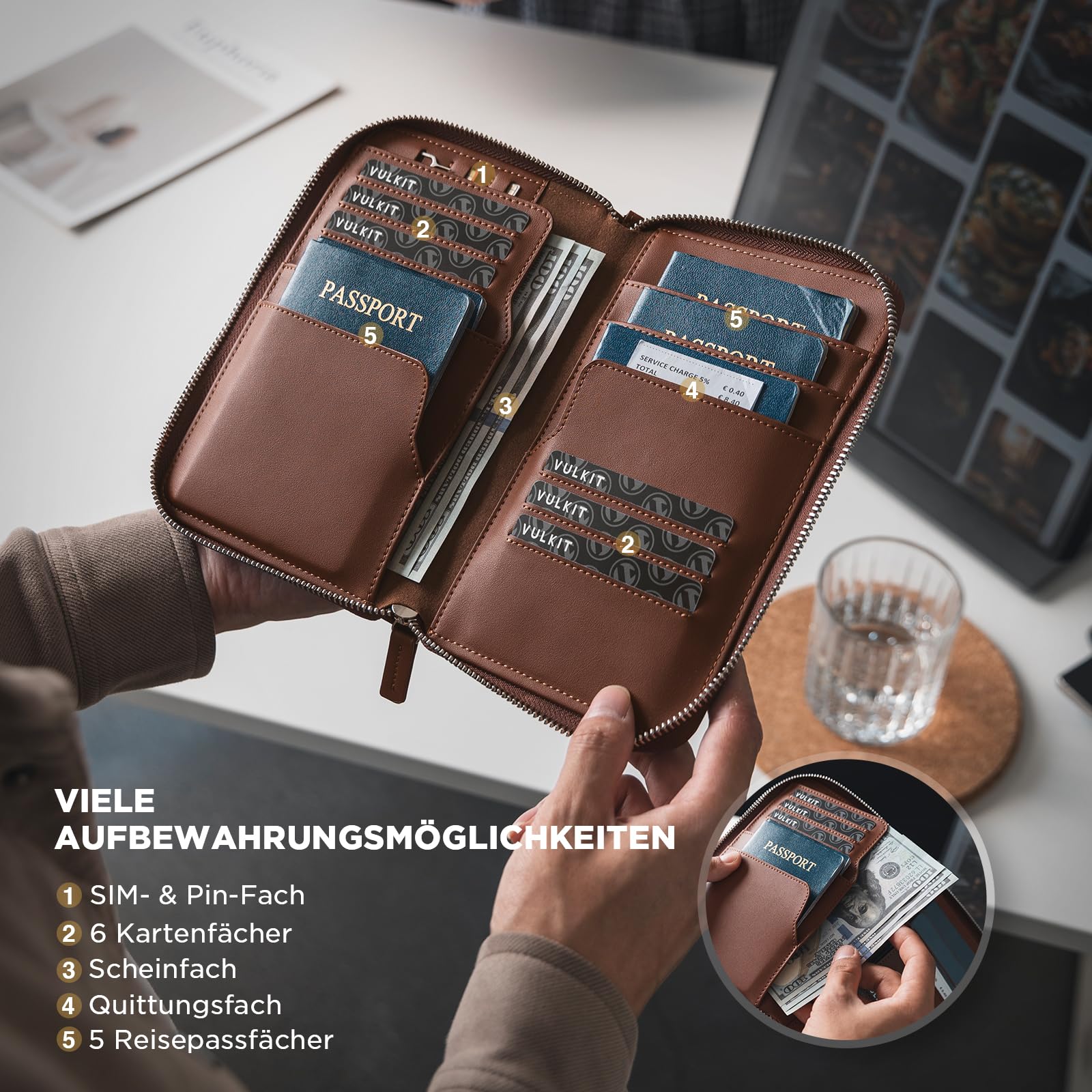 vulkit-passport-card-holder-reisepassh-lle-espresso-rfid image 3