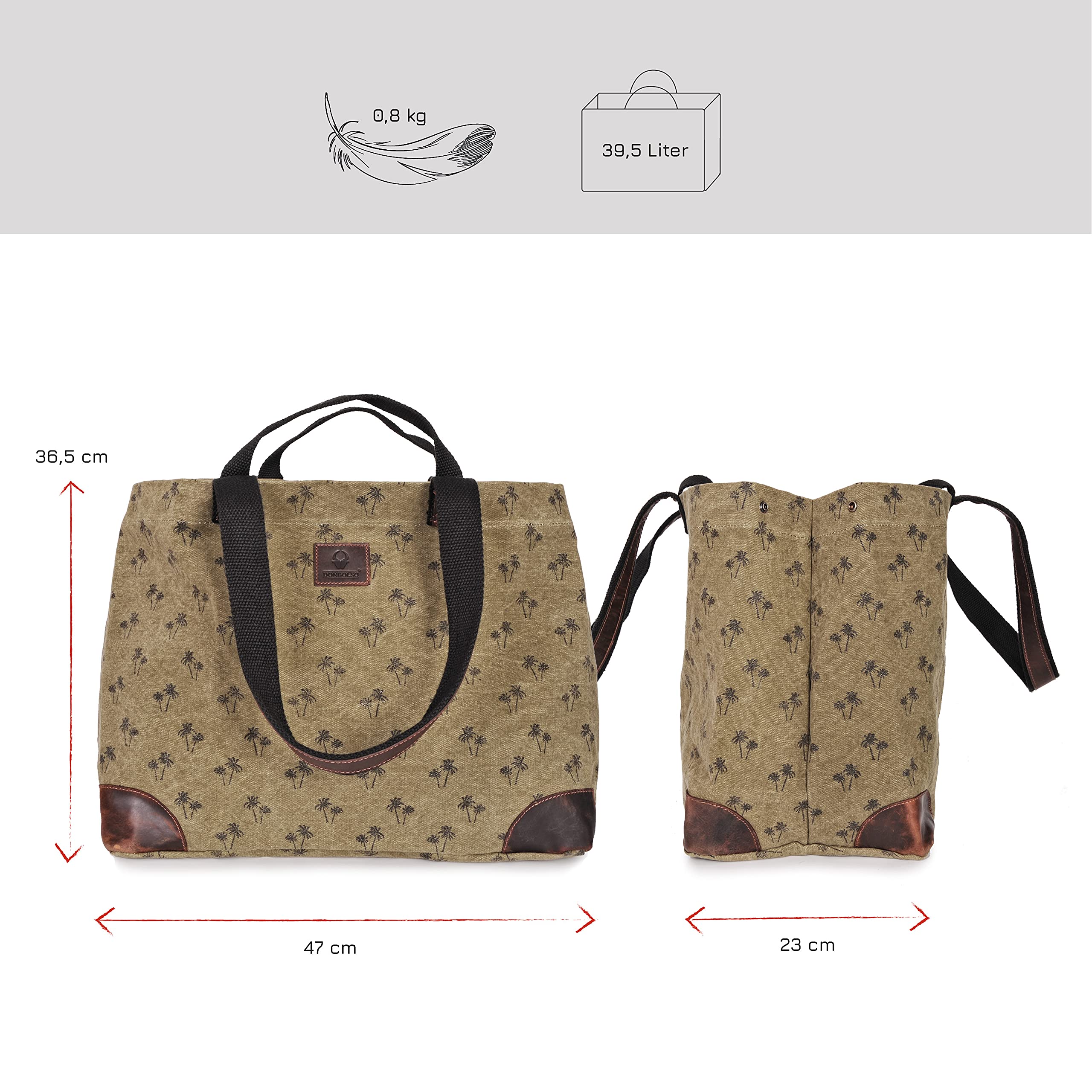 donbolso-athen-shopper-canvas-leder-xxl-strandtasche image 4