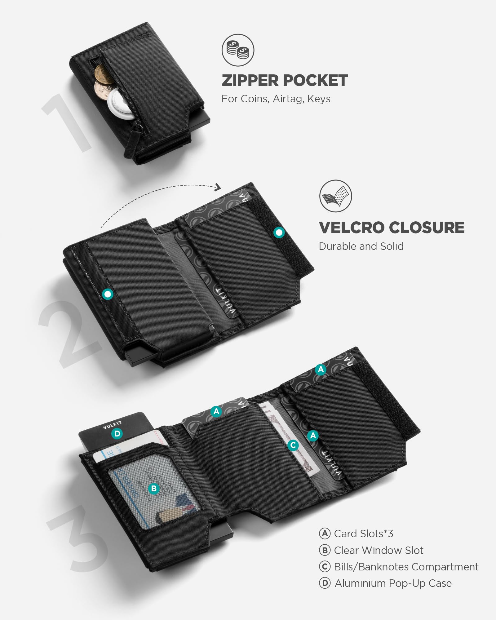 vulkit-pop-up-geldb-rse-aluminium-12-karten-schwarzes-oxford-rfid image 3