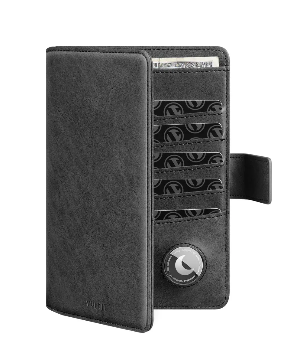 vulkit-passport-card-holder-reisepassh-lle-leder-dunkelgrau-rfid image 1