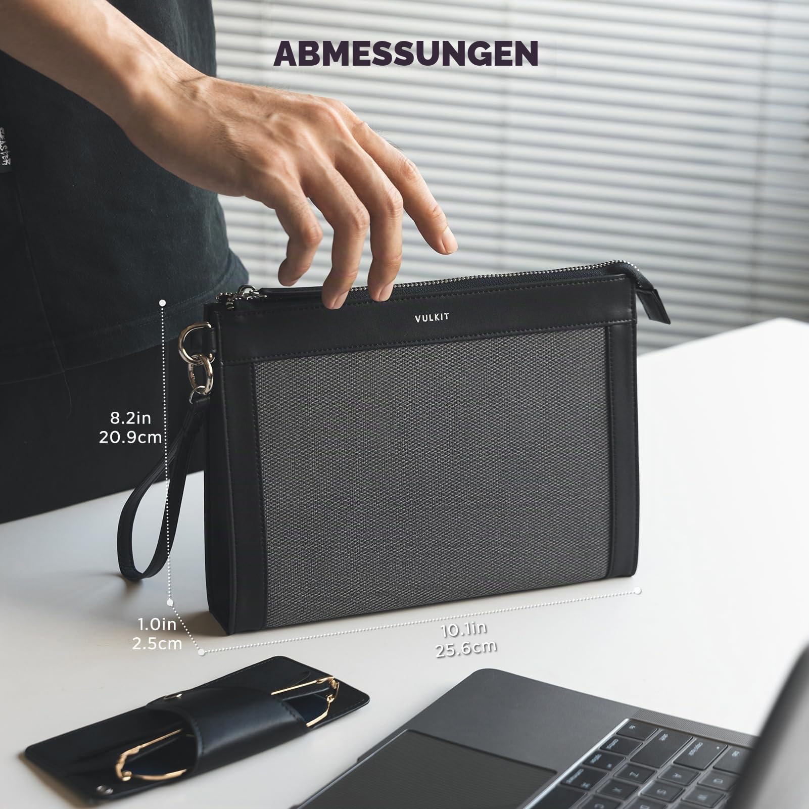 vulkit-bags-clutch-herren-dunkelgrau-brillenetui image 7