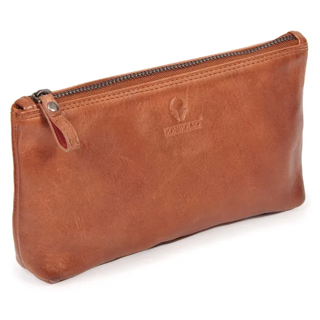 donbolso-cannes-schminktasche-echtleder-cognac-mini-kulturbeutel image 1