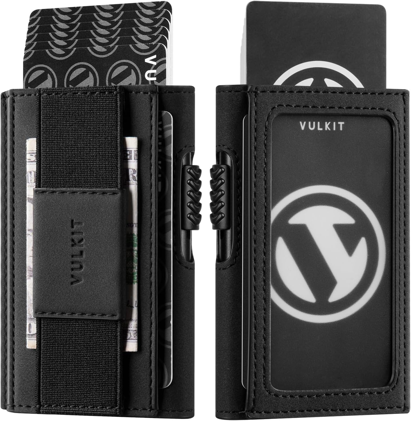 vulkit-leather-pop-up-slim-wallet-geldb-rse-schwarz-geldklammer-rfid image 1