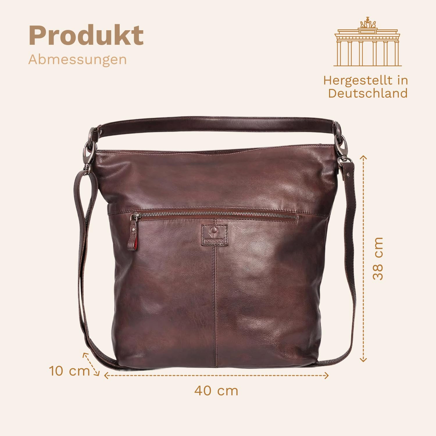 donbolso-berlin-handtasche-braun-echtleder-shopper-vintage image 3