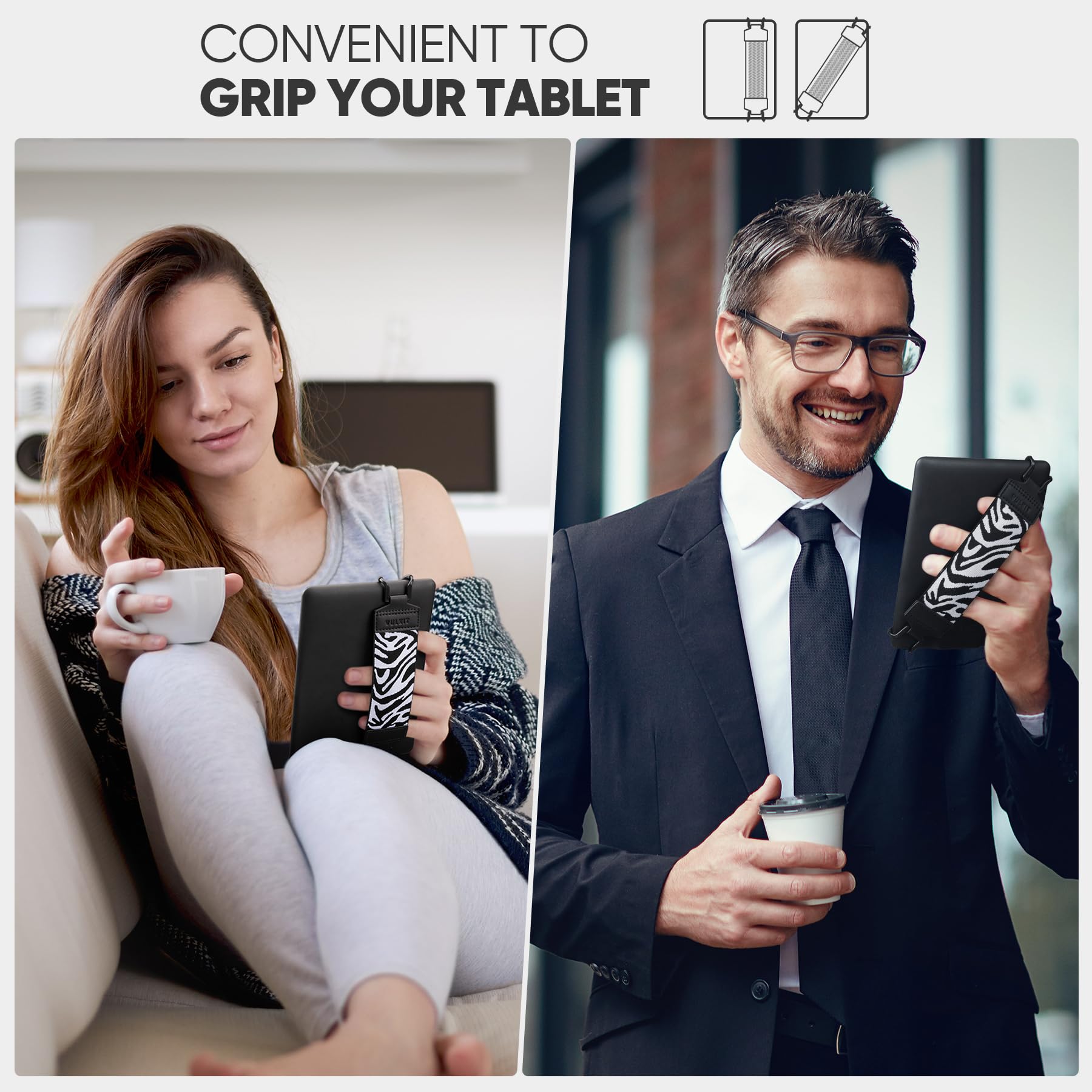 vulkit-handgurt-kindle-tablet-6-8-zoll-schwarze-streifen-schlaufe image 7
