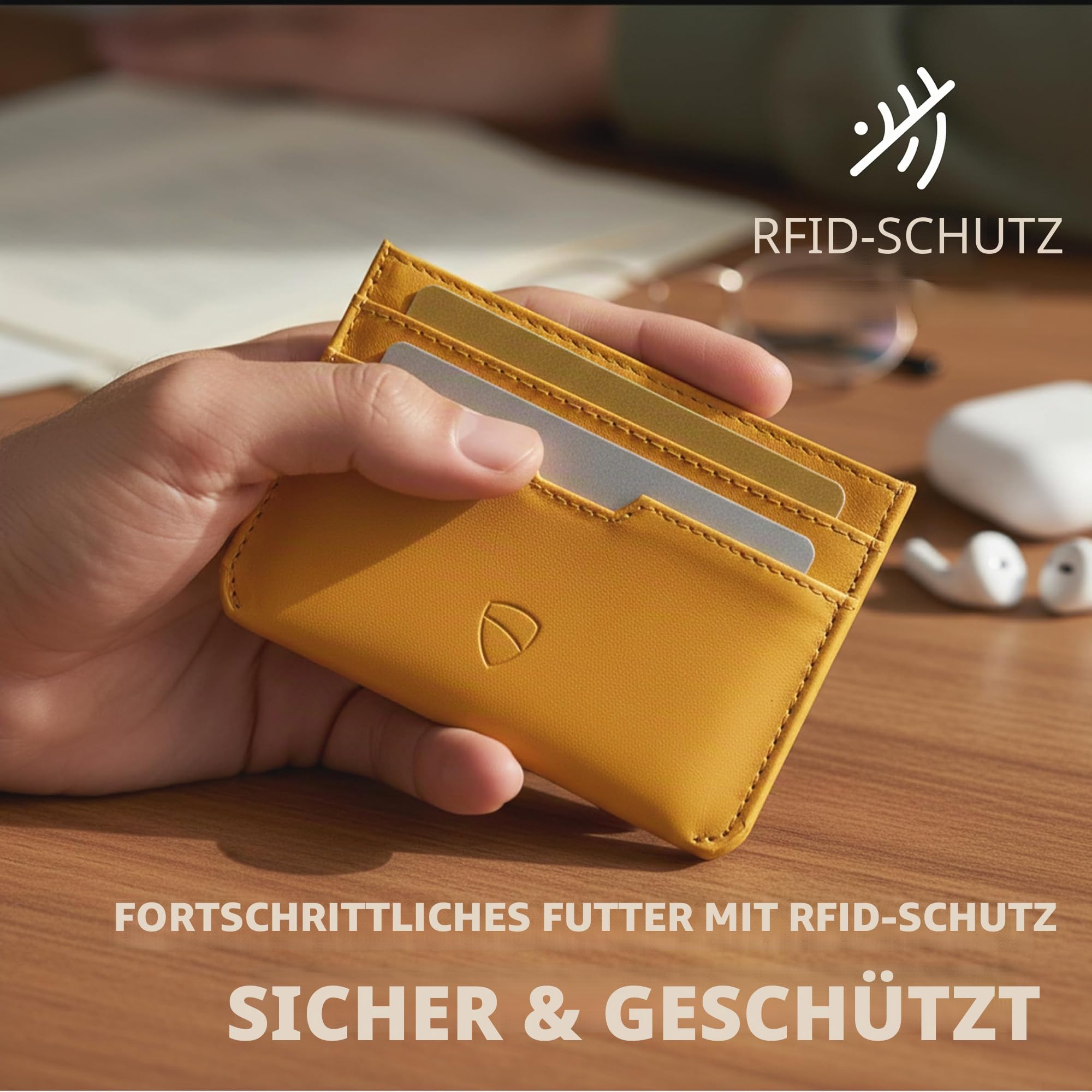 vaultskin-moorgate-kartenetui-goldgelb-leder-rfid image 8