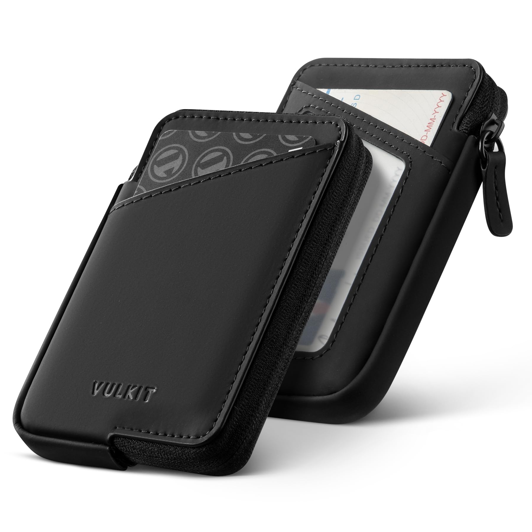 vulkit-bifold-kartenetui-leder-schwarz-rei-verschluss-10-karten image 1