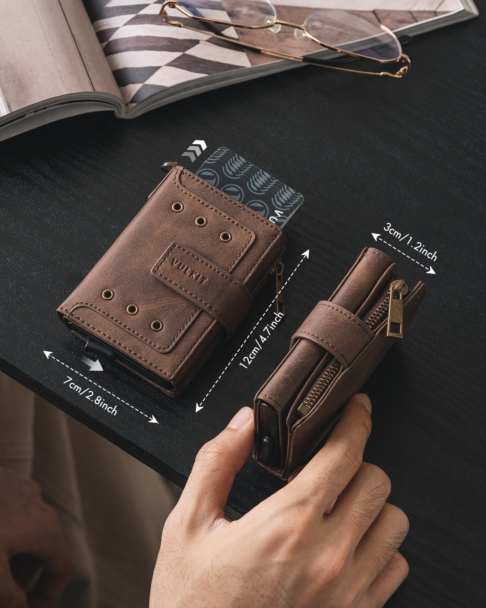vulkit-leather-pop-up-geldb-rse-kaffee-m-nzfach-rfid-10-karten image 2