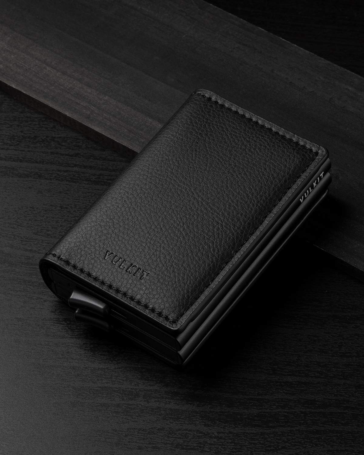 vulkit-aluminum-pop-up-wallet-kartenetui-schwarz-carbon-rfid image 5