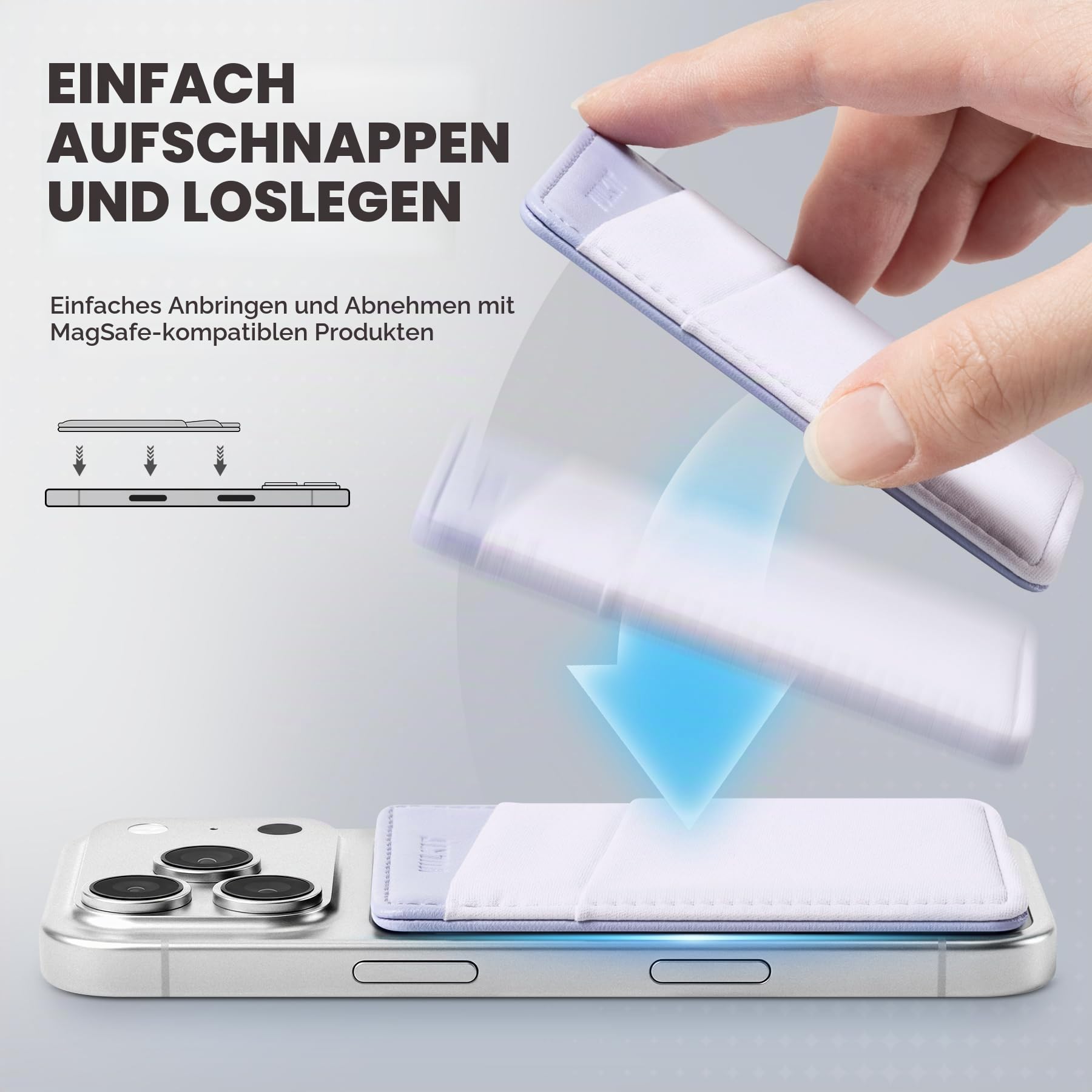 vulkit-phone-card-holder-magsafe-wallet-violett-rfid-2-karten image 6