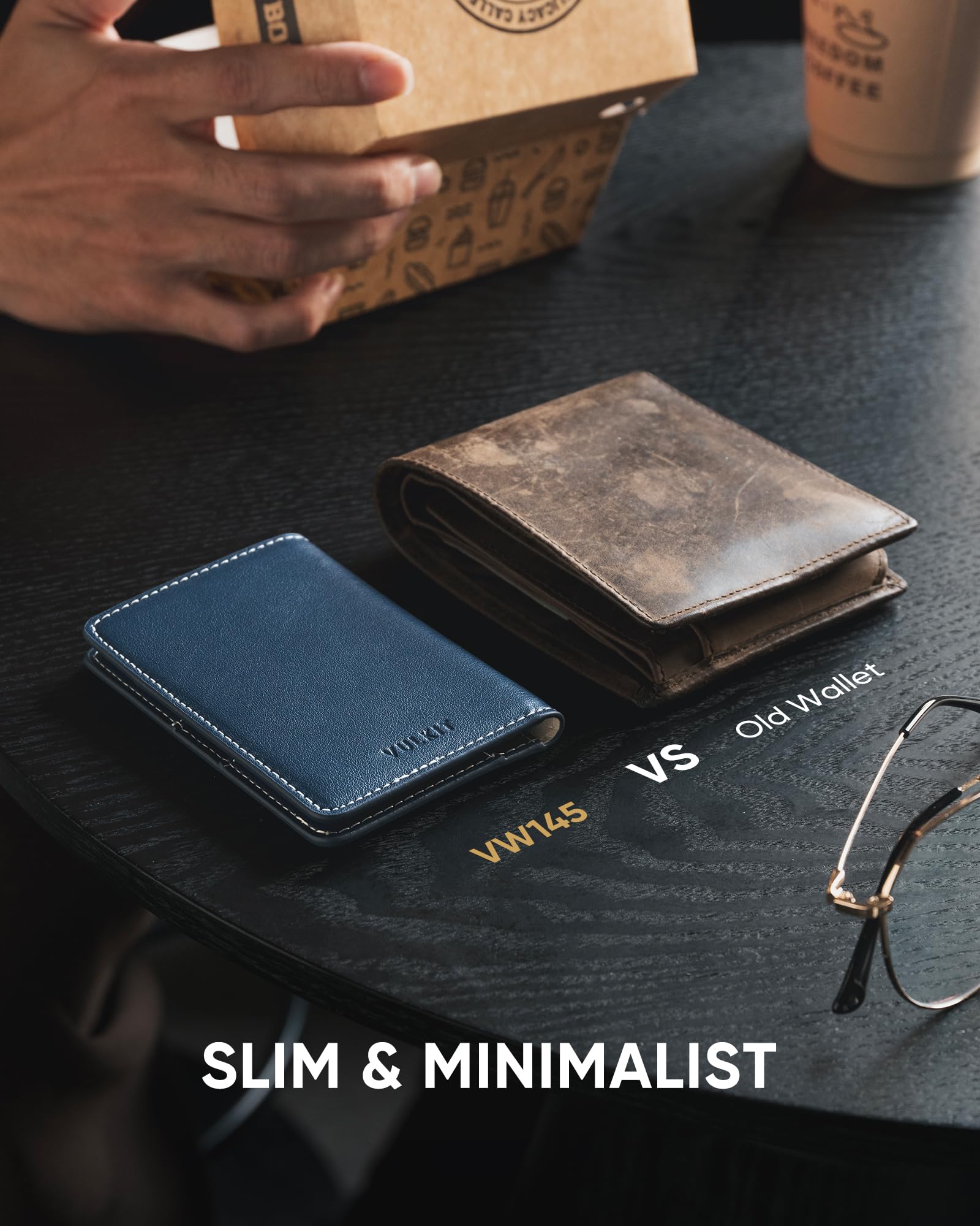 vulkit-bifold-kartenetui-leder-blau-rfid-8-karten-slim-geldbeutel image 5
