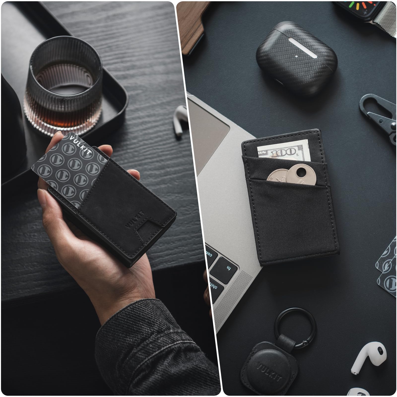 vulkit-leder-pop-up-kartenetui-rfid-wallet-schwarz-8-karten image 7