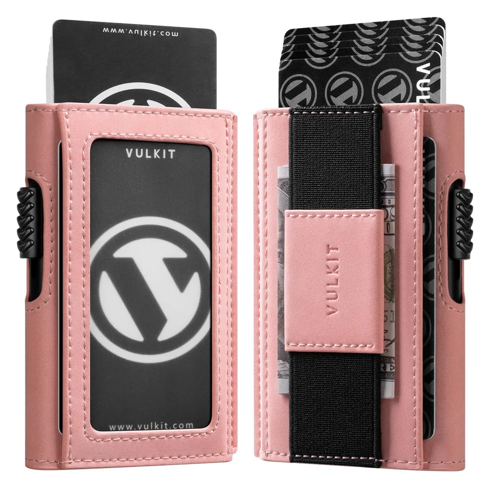 vulkit-leather-pop-up-slim-wallet-rosa-mit-geldklammer image 1