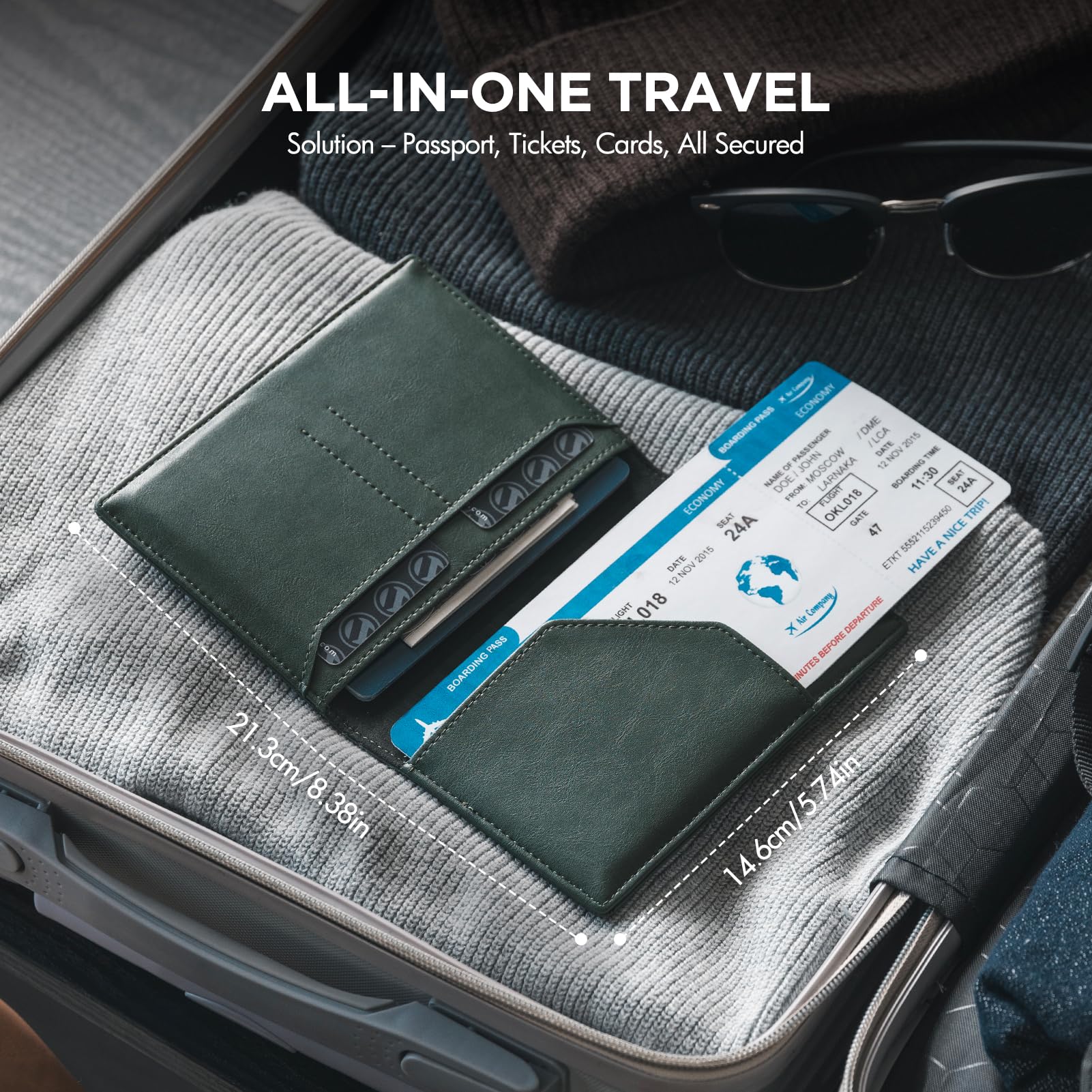 vulkit-passport-card-holder-reisepassh-lle-waldgr-n-rfid image 2