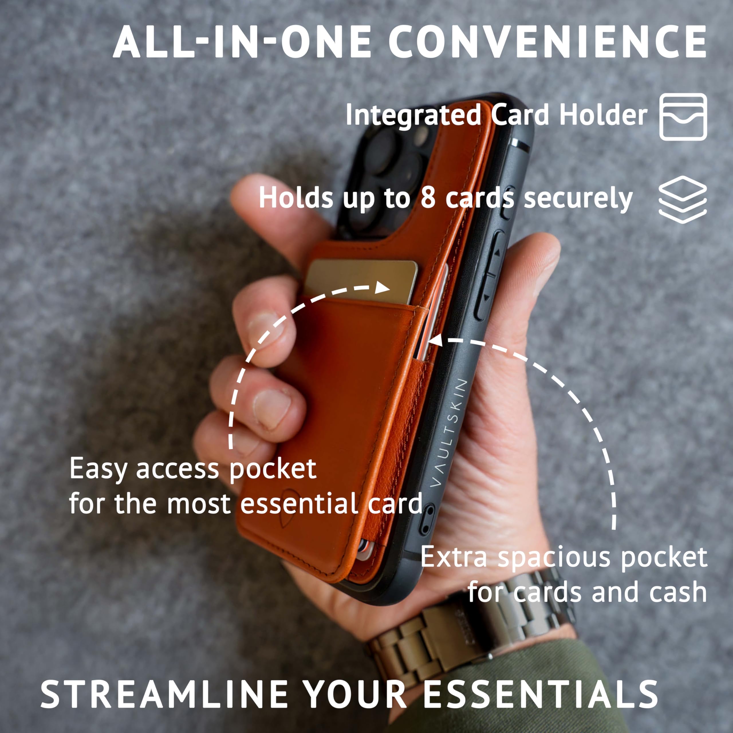 vaultskin-eton-iphone-16-pro-handyh-lle-leder-cognac-8-karten image 3