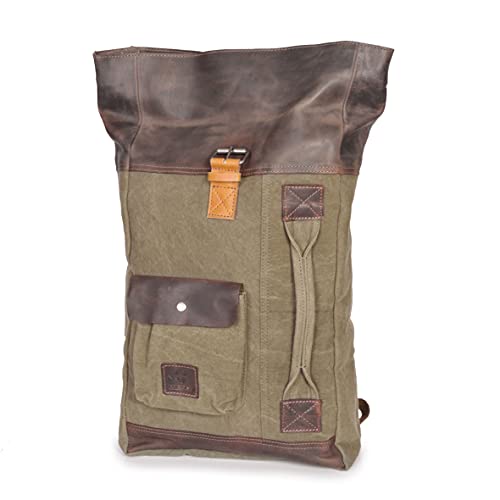 donbolso-houston-rucksack-khaki-17-liter-canvas-leder image 8