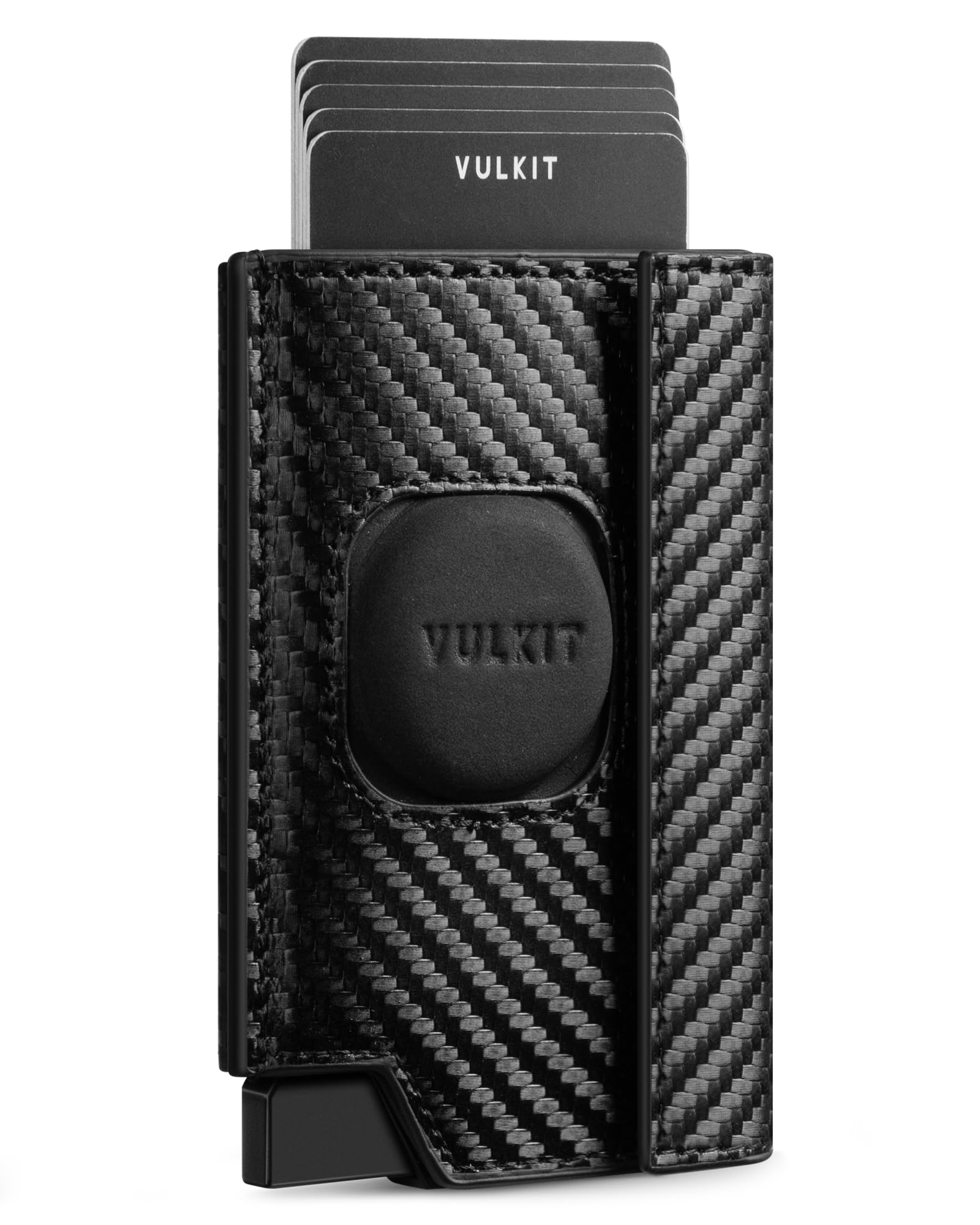 vulkit-airtag-kartenetui-carbon-schwarz-rfid-pop-up-wallet image 1
