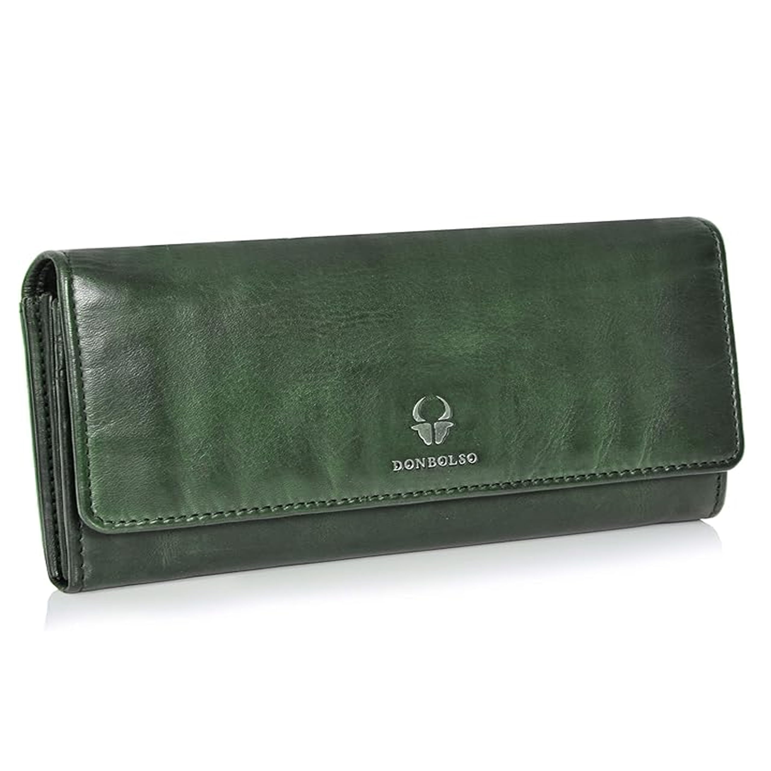 donbolso-florenz-geldb-rse-damen-olivgr-n-leder-rfid image 1