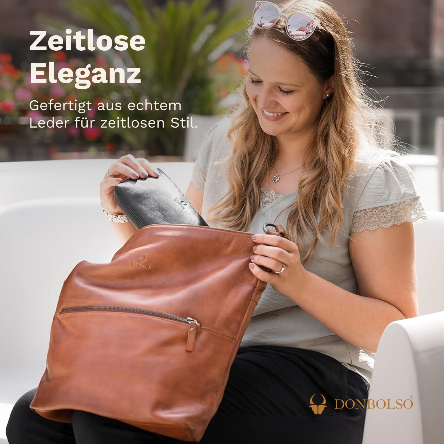 donbolso-berlin-handtasche-cognac-echtleder-shopper-vintage image 2