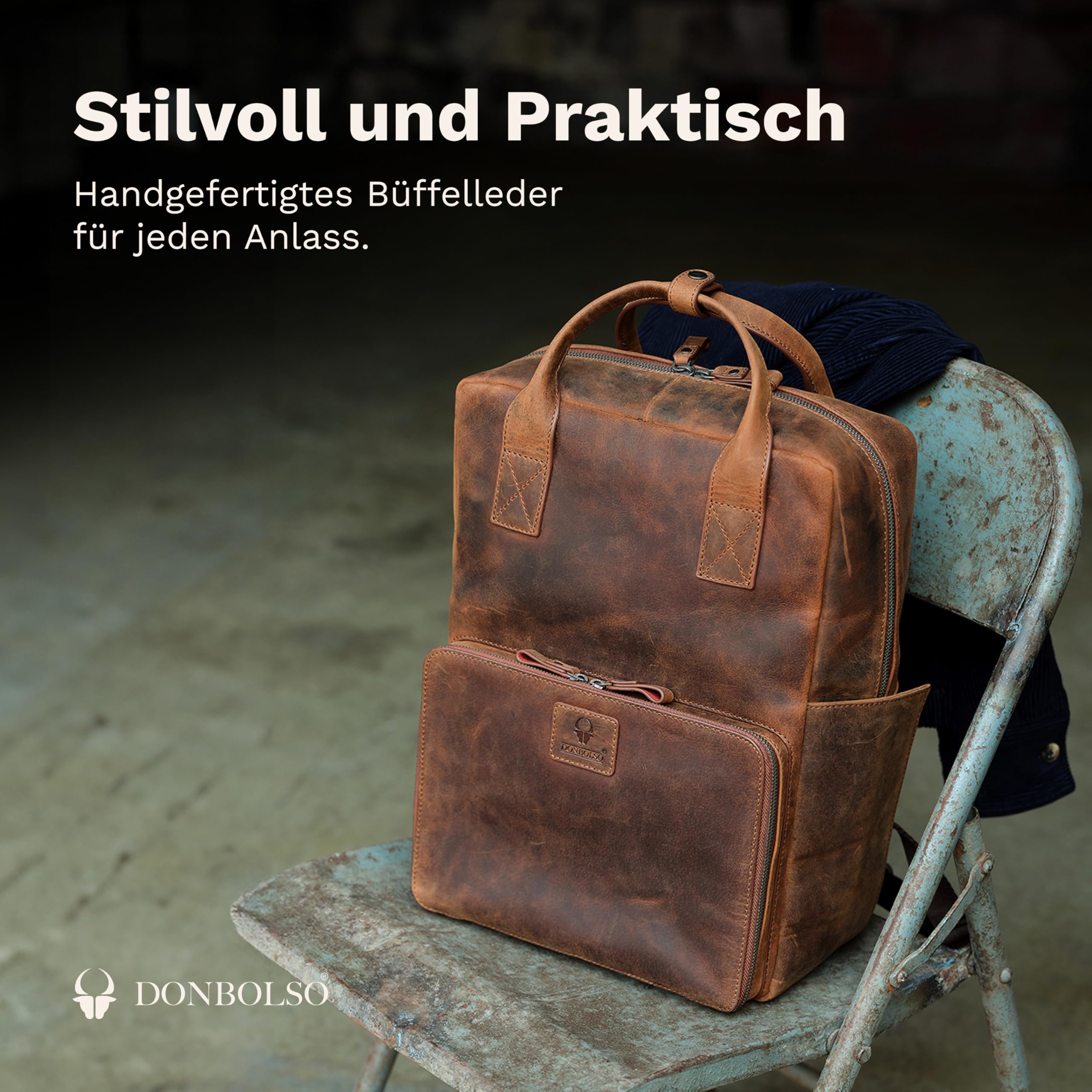 donbolso-amsterdam-rucksack-vintage-braun-leder-laptopfach image 2