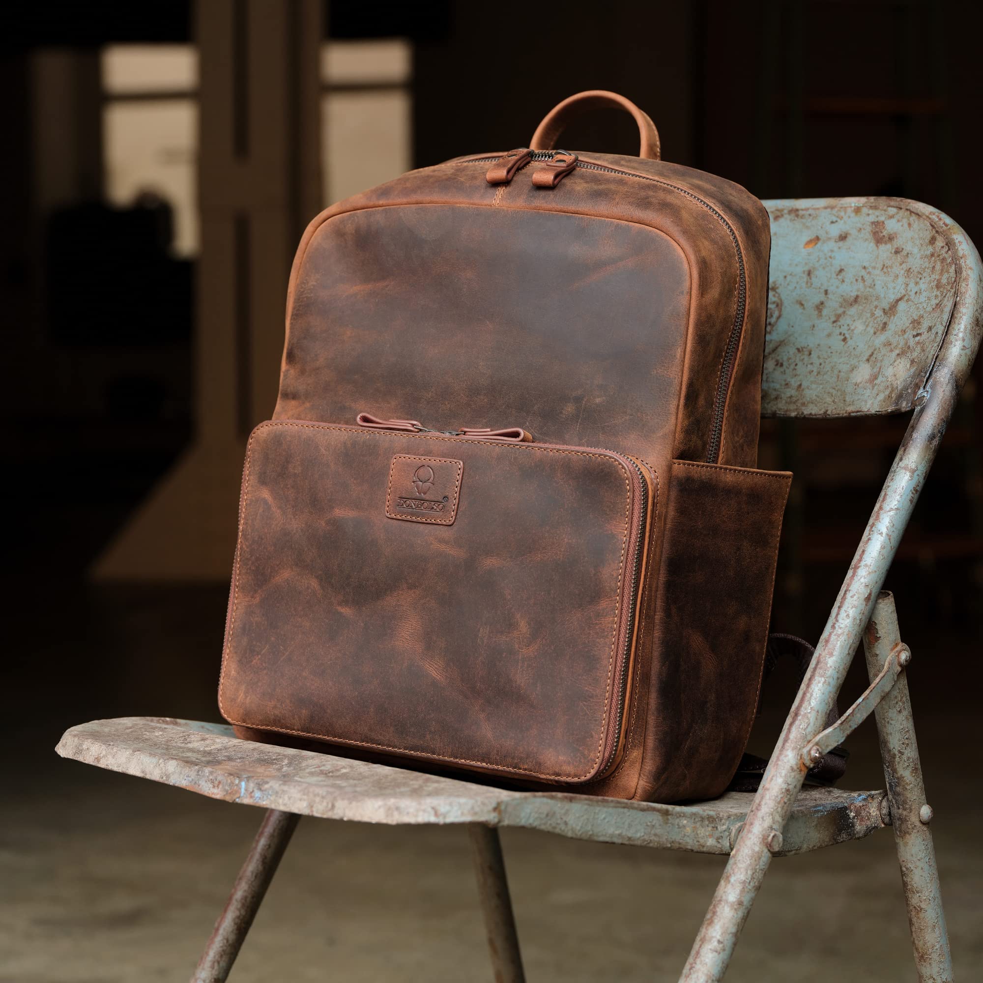 donbolso-tokio-rucksack-leder-vintage-braun-laptop image 6