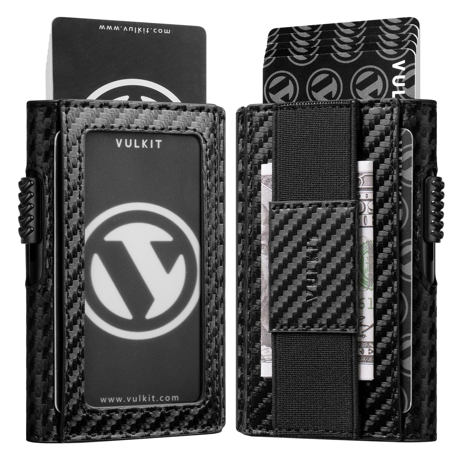 vulkit-leather-pop-up-slim-wallet-rosa-mit-geldklammer image 2