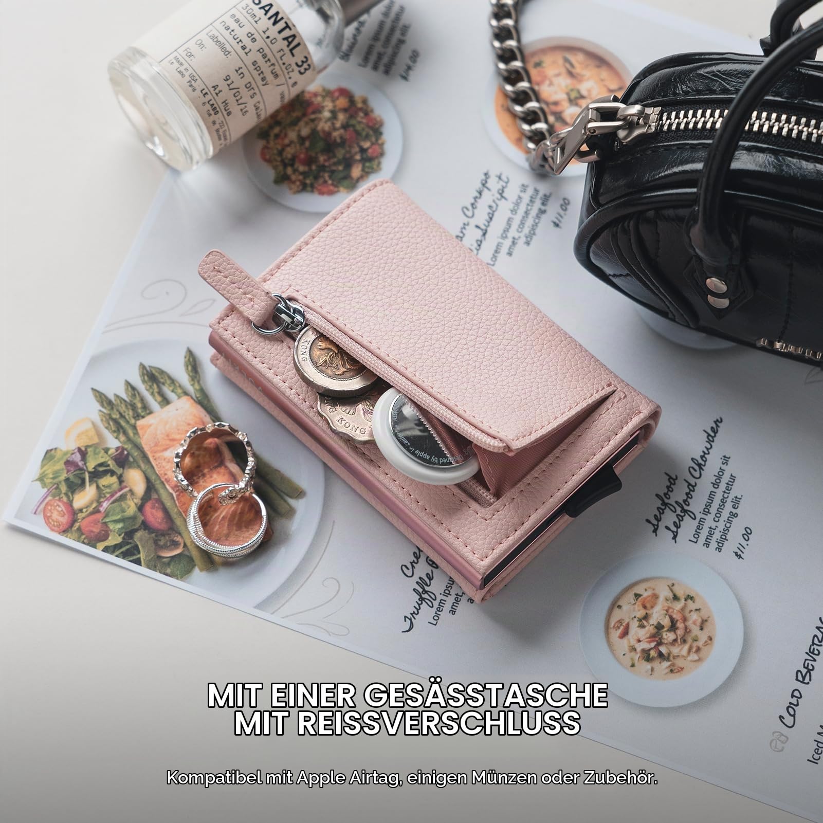 vulkit-leather-pop-up-geldb-rse-damen-litschi-rosa-rfid-m-nzfach image 2