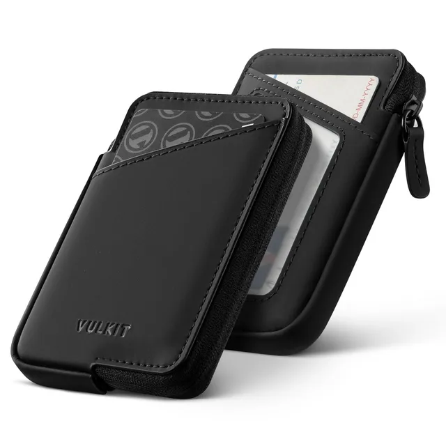 vulkit-bifold-kartenetui-leder-schwarz-rei-verschluss-10-karten image 1