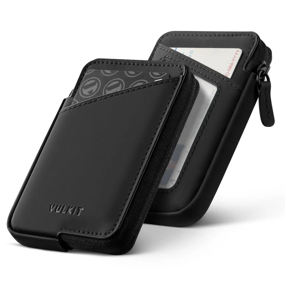 vulkit-bifold-kartenetui-leder-schwarz-rei-verschluss-10-karten image 1
