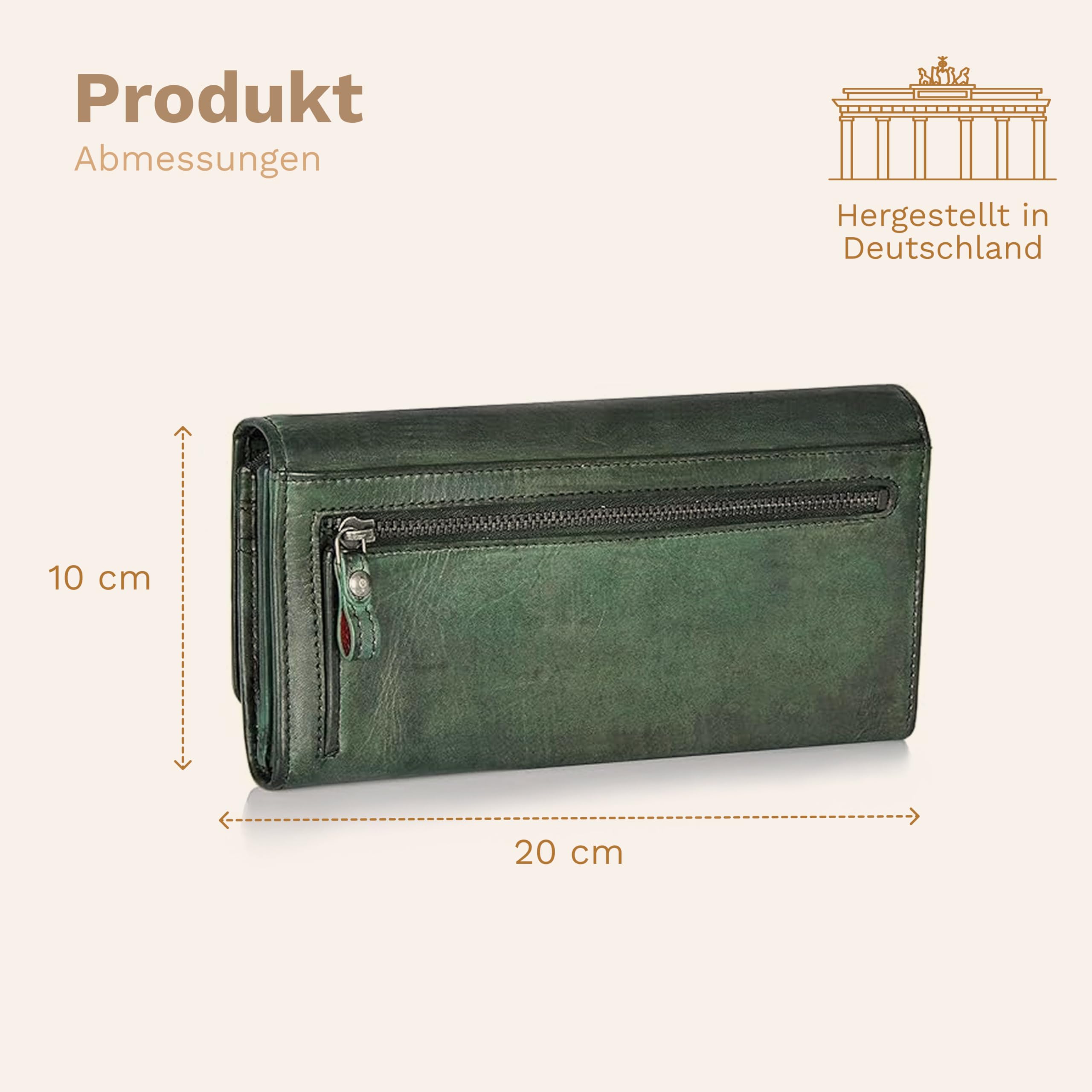 donbolso-florenz-geldb-rse-damen-olivgr-n-leder-rfid image 3