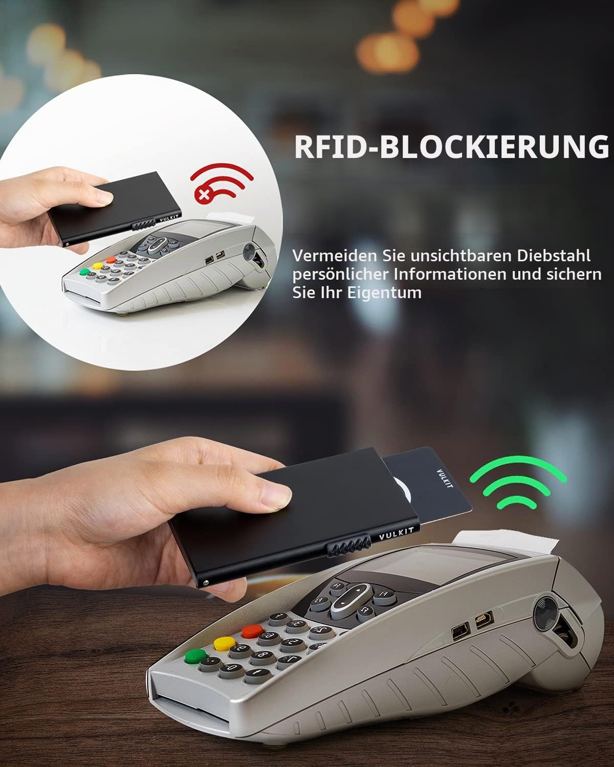 vulkit-aluminum-pop-up-kartenetui-geldb-rse-schwarz-rfid-7-karten image 4