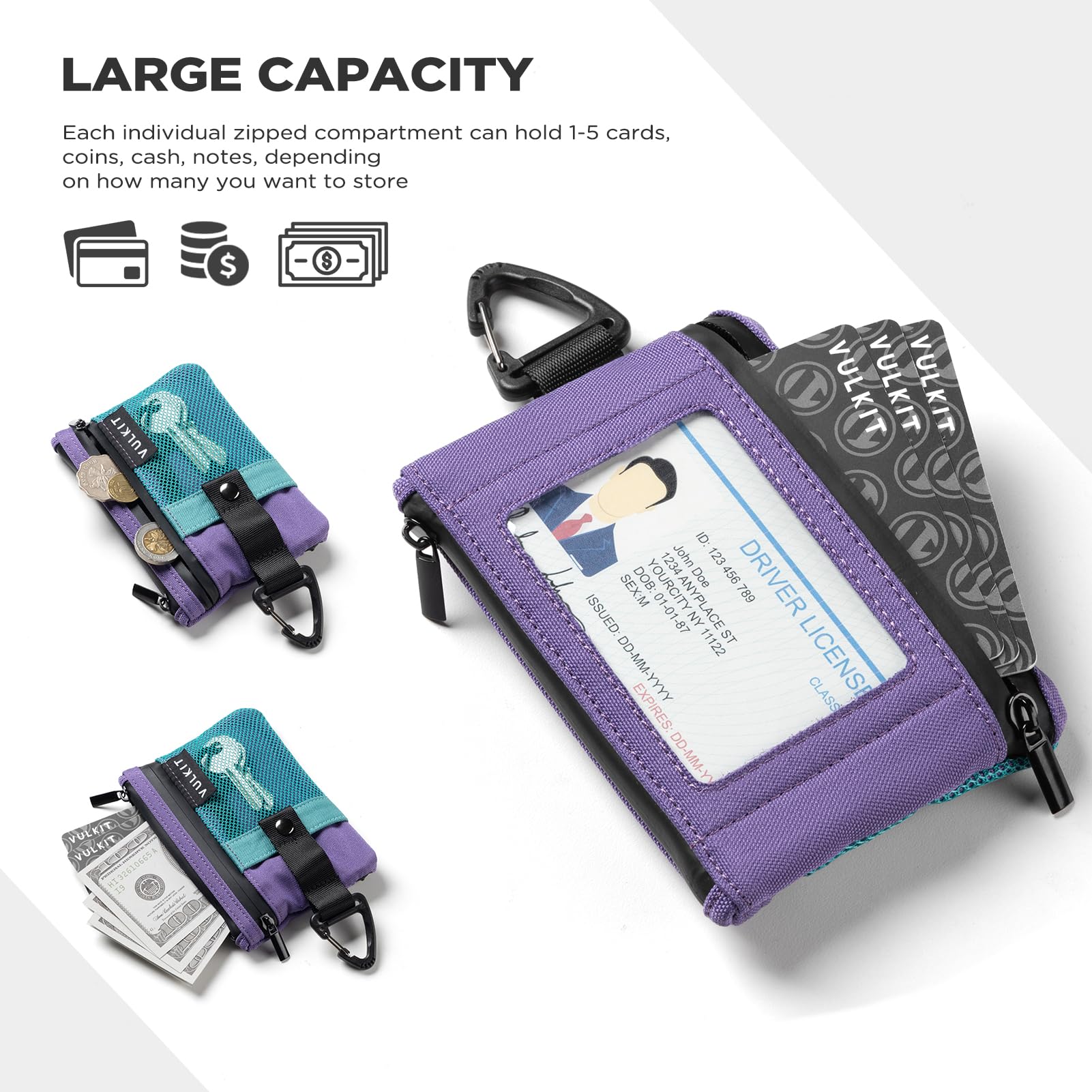 vulkit-bifold-geldb-rse-nylon-gr-n-violett-rfid image 5
