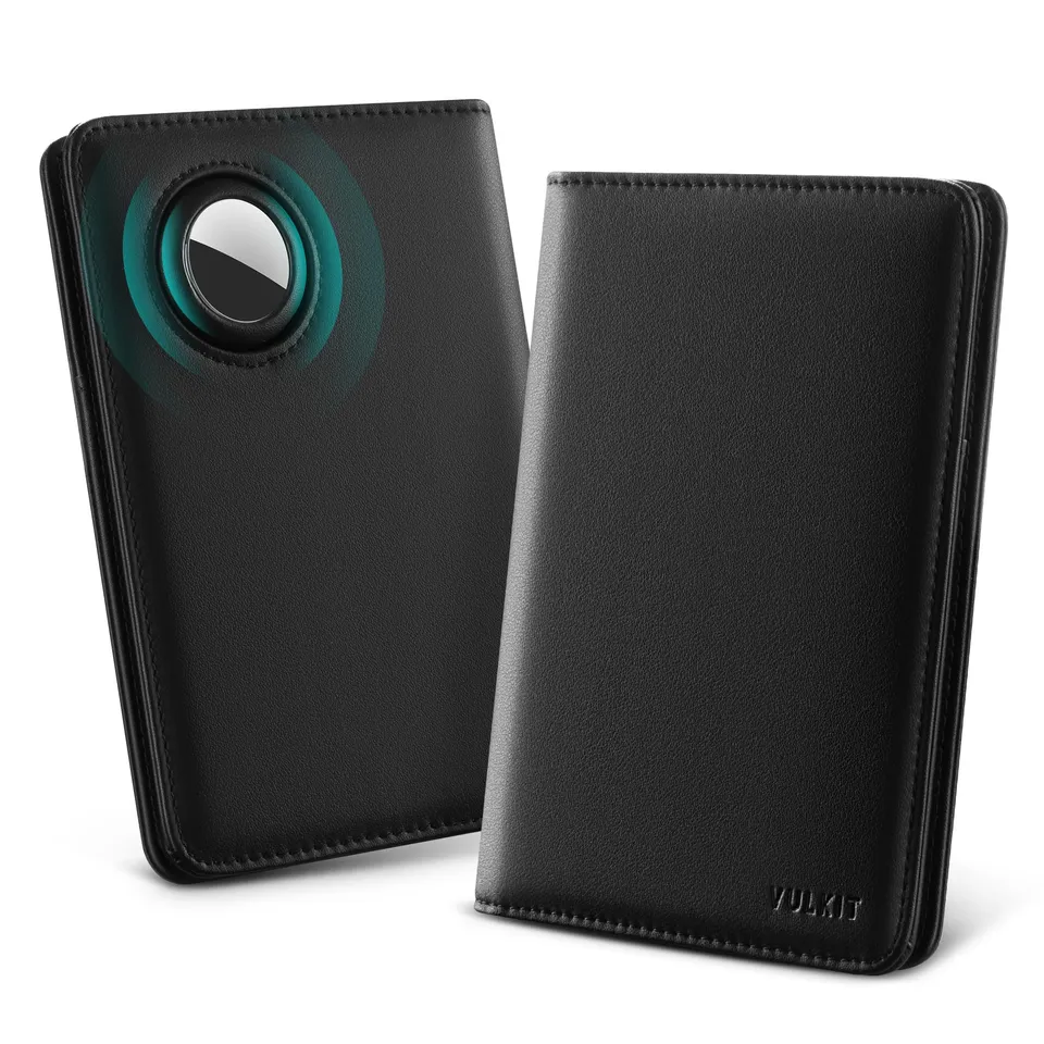 vulkit-passport-card-holder-reisepassh-lle-schwarz-airtag-rfid image 1