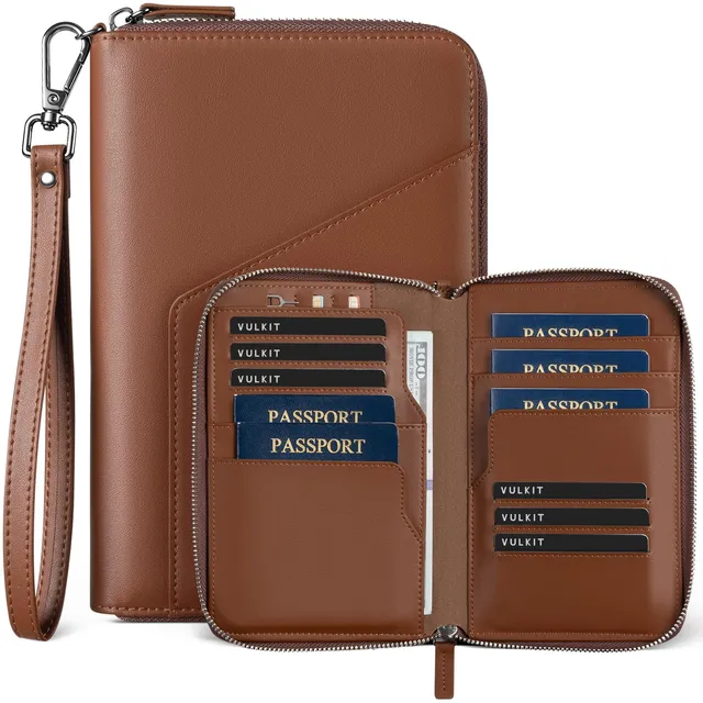 vulkit-passport-card-holder-reisepassh-lle-espresso-rfid image 1