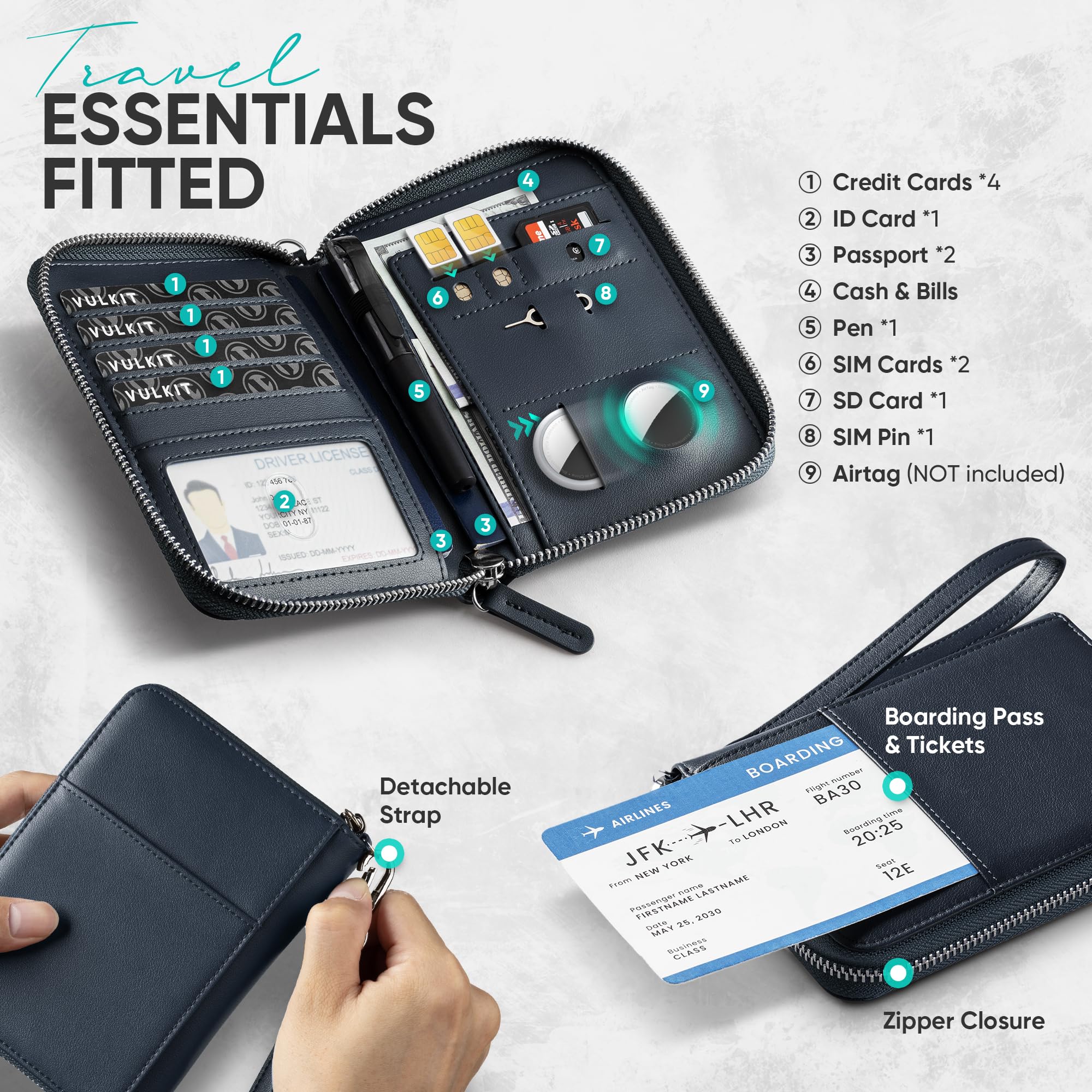 vulkit-passport-kartenetui-marineblau-leder-mit-airtag-fach image 3